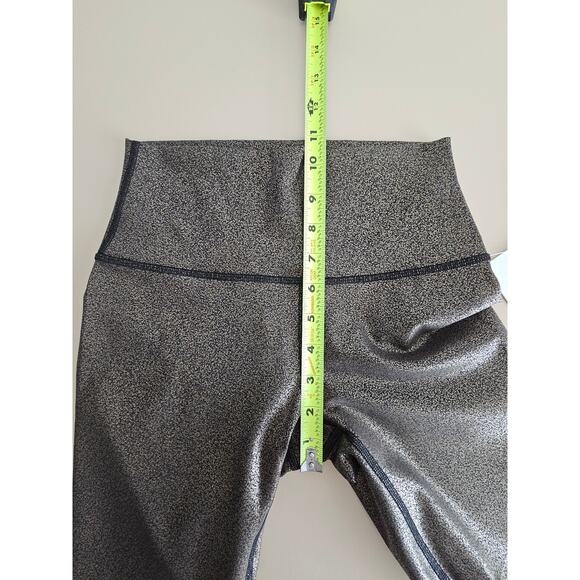 NWT Lululemon Black/Copper Foil Wunder High-Rise Luxtreme Crop 21" Leggings 4 - Picture 6 of 10